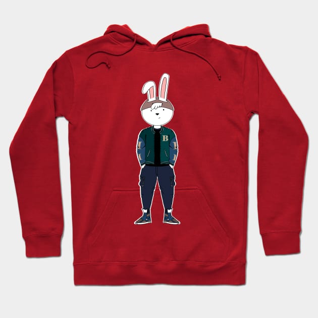 Well Dressed Rabbit Hoodie by MandyRox